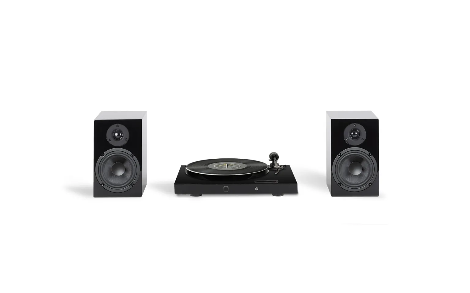 Pro-Ject Juke Box E1 HiFi Set High Gloss Piano Schwarz